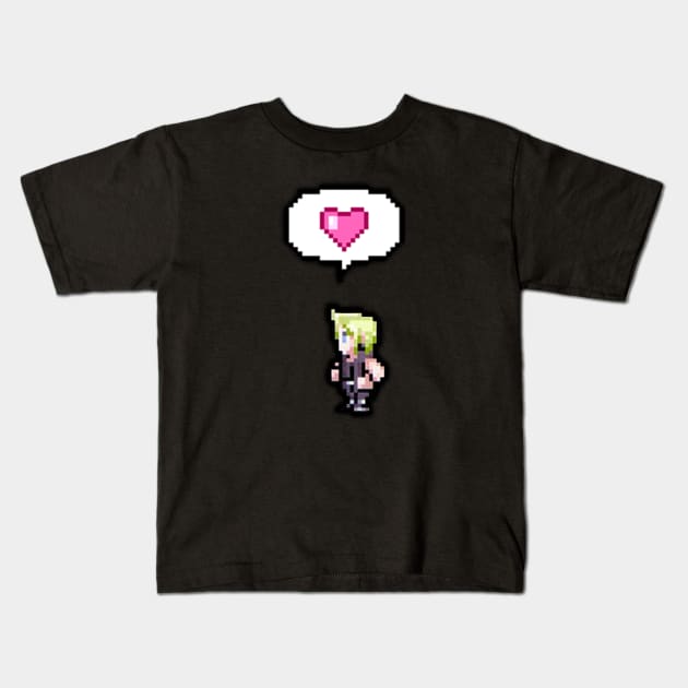 Only Pixel Prompto Kids T-Shirt by LadyTsundere